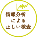 情報分析による正しい検査